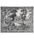 Tapisserie verdure chantilly fusain - ©Tapisseries d'Halluin