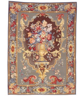 Tapisserie Bouquet impérial taupe - Tapisserie d'Halluin