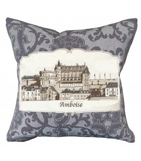 amboise castle cushion cover Ref. 8851 - ©tapisseries d'halluin