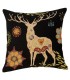 coussin cerf noir Ref. 8301 - ©Tapisseries d'Halluin