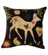 coussin biche noir Ref. 8302 - ©tapisseries d'Halluin