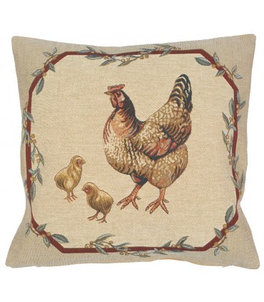 cushion hen Ref. 7876 - halluin tapestry