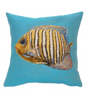coussin poisson Amiral bleu Ref. 8369  - Tapisseries d'halluin