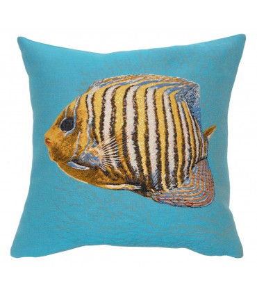 coussin poisson Amiral bleu Ref. 8369  - Tapisseries d'halluin