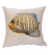 coussin poisson Amiral beige Ref. 8369 - Tapisseries d'halluin