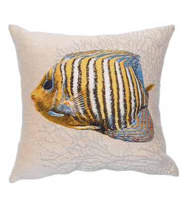 coussin poisson Amiral beige Ref. 8369 - Tapisseries d'halluin
