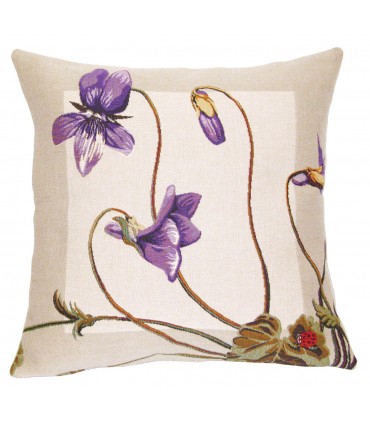 Cushion Violette Ref. 8115 - Halluin tapestry