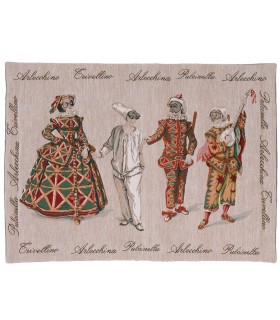 TAPISSERIE COMEDIA DELL'ARTE - Tapisserie d'Halluin