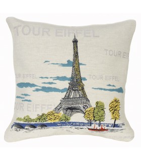 Coussin tour Eiffel Ref. 8291 - Tapisserie d'Halluin