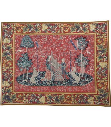 Tapisserie bordée Dame à l'orgue - Tapisserie d'Halluin