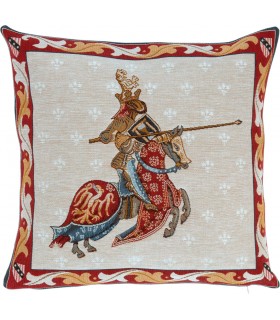 Coussin Chevalier au lion Ref. 8464 - Tapisserie d'Halluin