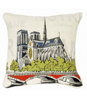Coussin Notre Dame pop Ref. 8293 - Tapisserie d'Halluin