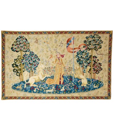 Tapisserie La dame à l'oiseau - Dame à la licorne - Tapisseries d'Halluin
