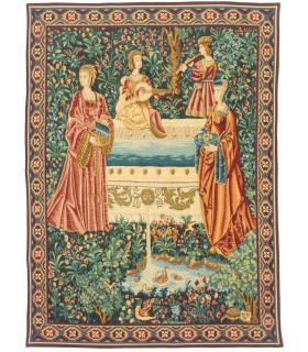 TAPISSERIE RENCONTRE A LA FONTAINE - Tapisserie d'Halluin