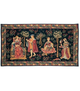 TAPISSERIE SCENE COURTISANE - Tapisserie d'Halluin